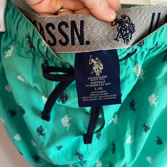 U. S. Polo Assn. Sleepwear PJ pants Size large Green NWT - Picture 4 of 7